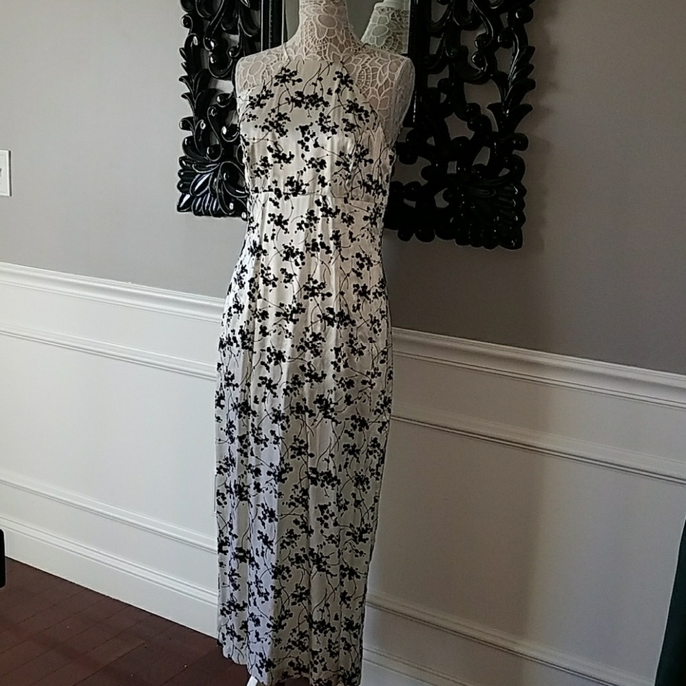 NwT Asian Inspired white black prom dress - Picture 1 of 8